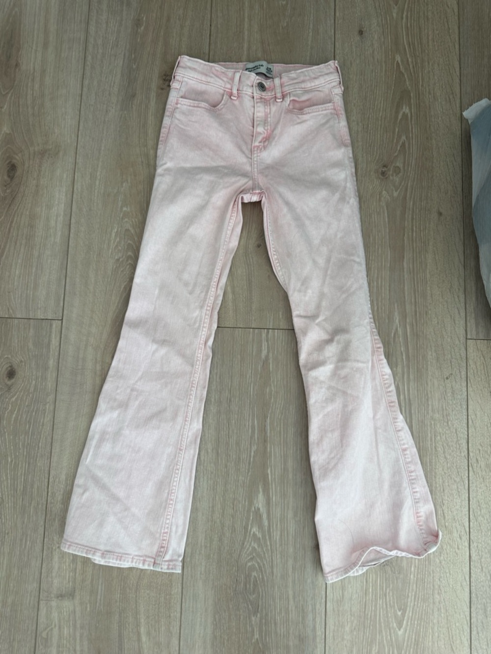 abercrombie kids Light Pink Flared Jeans